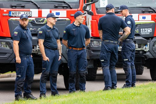 Lietuvos ugniagesių gelbėtojų komanda išlydėta į pagalbos misiją Pietų Prancūzijoje