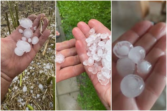 Į Lietuvą atkeliauja audros debesys: įspėja dėl krušos, ledėkus fiksavo jau penktadienį