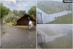 Lenkiją aptalžė pragariška audra: plėšė namų stogus ir vertė medžius