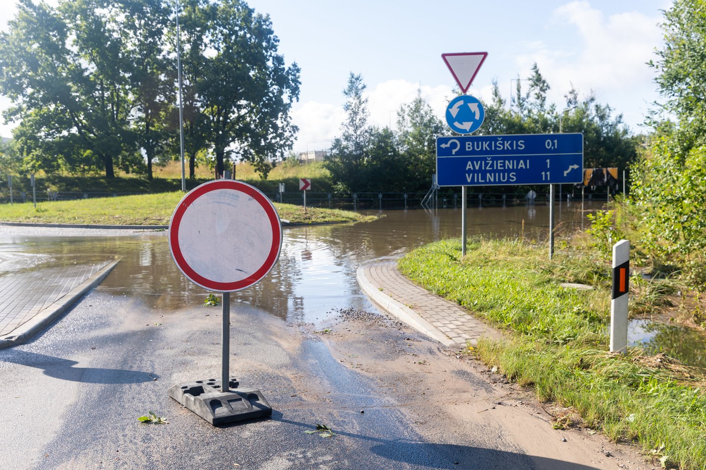 Audros padariniai Vilniuje. <br>G. Šileikaitės/ELTA nuotr.