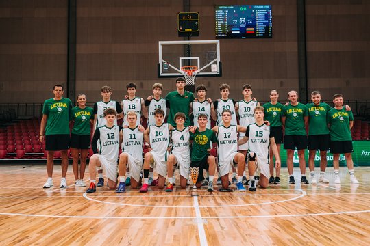 Aiški U16 Lietuvos vaikinų rinktinės sudėtis Europos čempionate