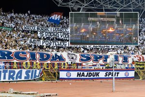 Vilniau, ruoškis: būsimi „Žalgirio“ varžovų sirgaliai išvykoje padegė stadioną