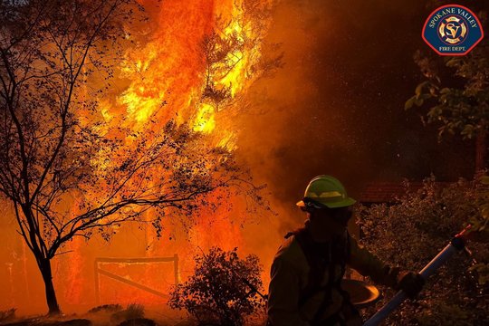 Įtariama – vieną didžiausių gaisrų Vašingtone galėjo sukelti tyčia: suimtas 37-erių vyras