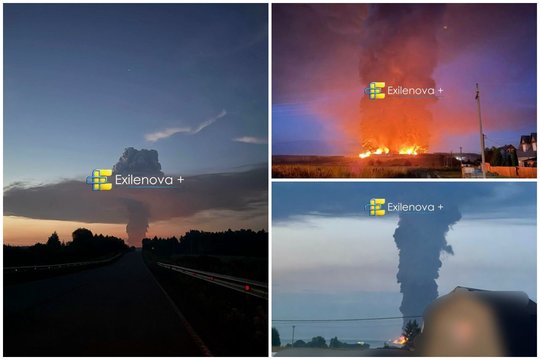 Karas Ukrainoje. Masinė ataka Rusijoje: „Wildberries“ sandėlyje kilo didelis gaisras, dronai skrido į Maskvą