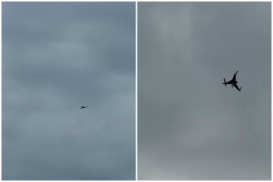 Kauniečiai danguje užfiksavo skraidančius objektus: gyventojai įtarė dronus, kariuomenė pateikė paaiškinimą