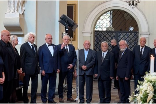 Pamatykite: atsisveikinti su K. D. Prunskiene atvyko pirmosios Lietuvos Vyriausybės ministrai