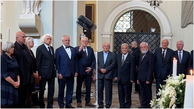 Pamatykite: atsisveikinti su K. D. Prunskiene atvyko pirmosios Lietuvos Vyriausybės ministrai
