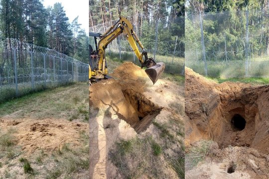 Varėnos pasieniečiai aptiko jau trečią iš Baltarusijos vedantį tunelį