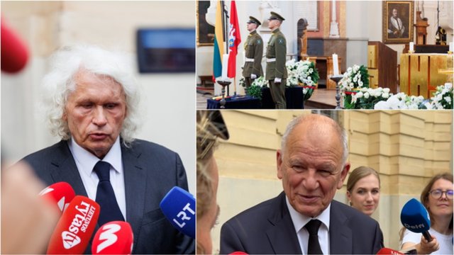 Prieš išlydint į paskutinę kelionę – jautrūs V. P. Andriukaičio ir R. Stankevičiaus žodžiai: padėkojo visuomenei