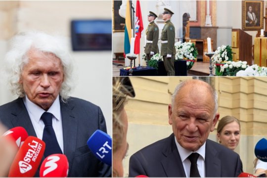 Prieš išlydint į paskutinę kelionę – jautrūs V. P. Andriukaičio ir R. Stankevičiaus žodžiai: padėkojo visuomenei