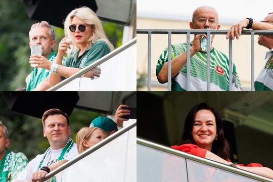 Vilniuje – futbolo karštinė: svarbias rungtynes stebėjo ir žinomi žmonės