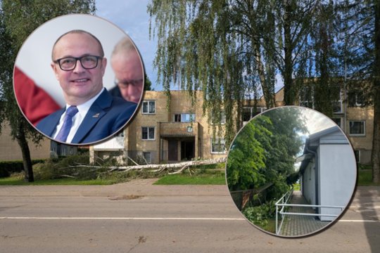 Ričardas Malinauskas parodė, ką pridarė audra ir uždavė vieną klausimą