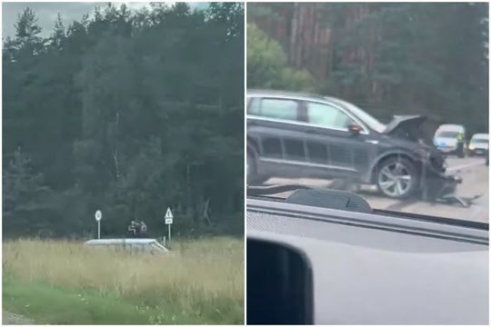 Užsnūdęs vairuotojas Varėnos r. sukėlė avariją – nukentėjo žmogus, sutriko eismas