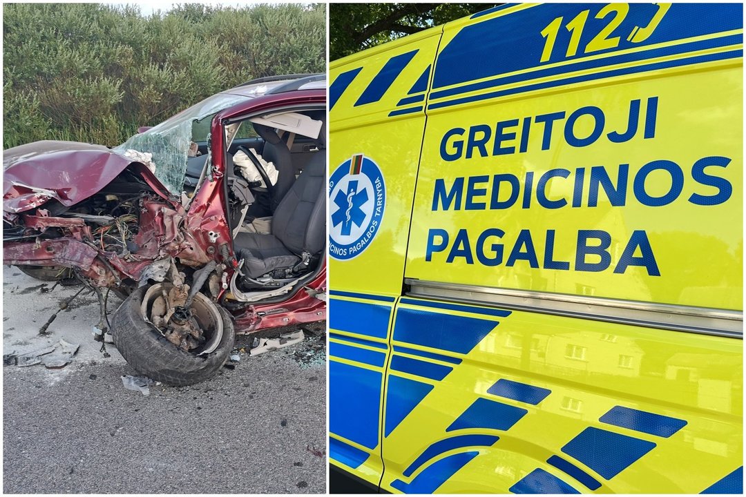 Baisi kaktomuša Telšių r.: per susidūrimą su sunkvežimiu žuvo „Audi A6“ keleivė