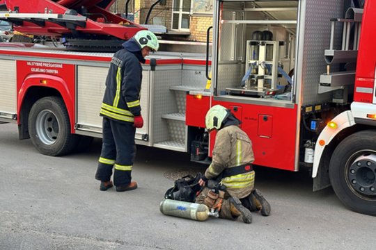 Kauno rajone užsidegė grūdų džiovyklė