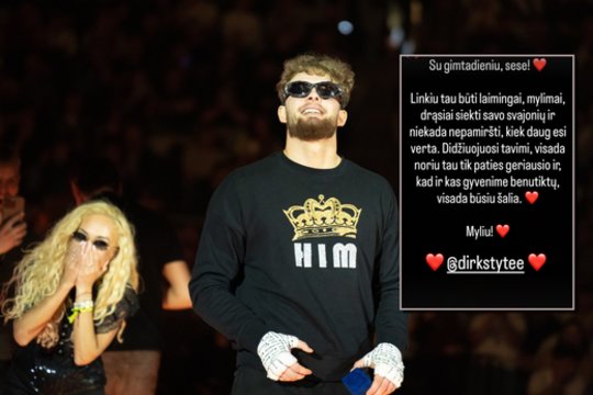 Iš Dominyko Dirksčio – jautri žinutė mylimam žmogui: „Visada būsiu šalia“