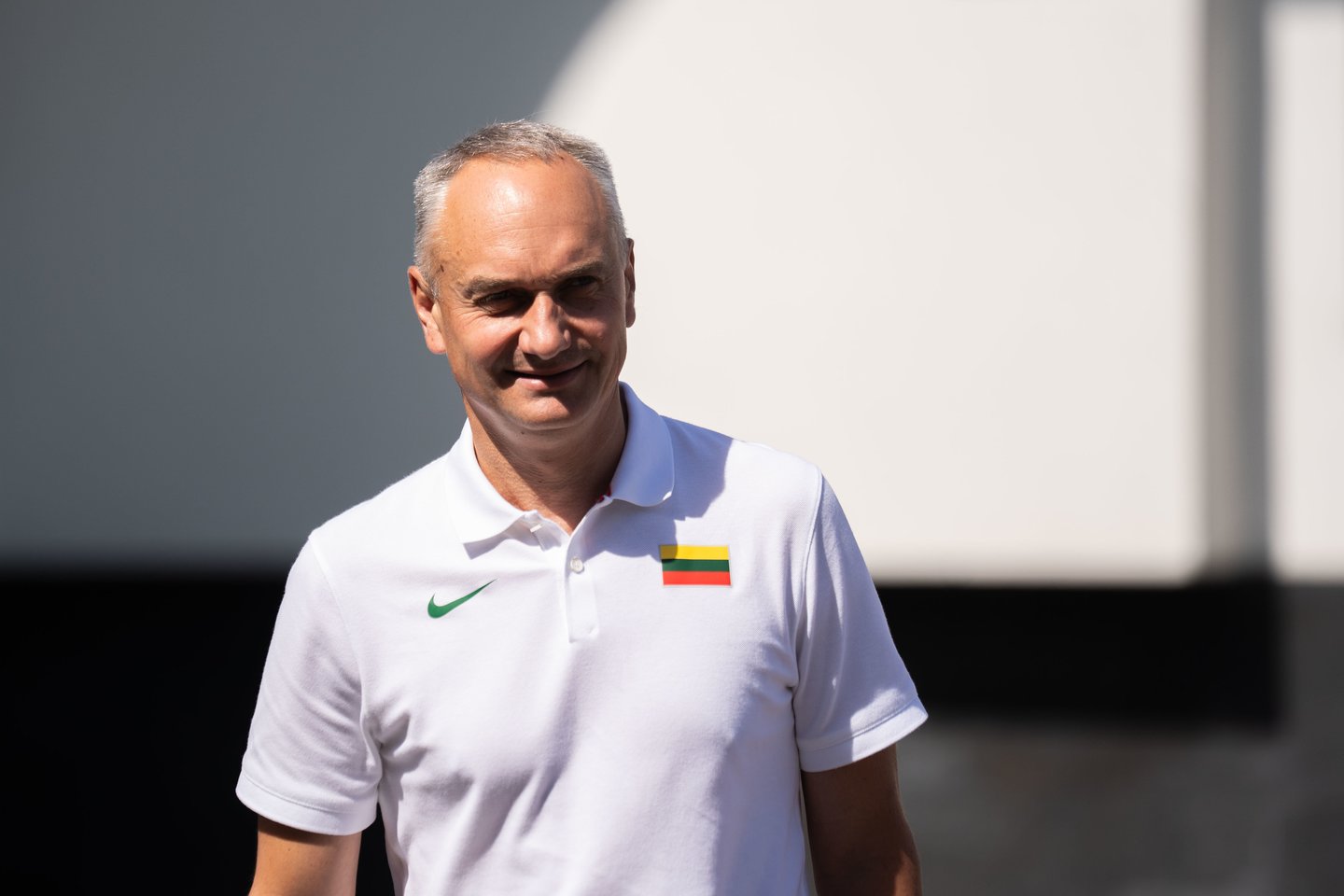 Lietuvos vyrų krepšinio rinktinė renkasi į treniruočių stovyklą Birštone: Mindaugas Balčiūnas<br> G. Bitvinsko nuotr.