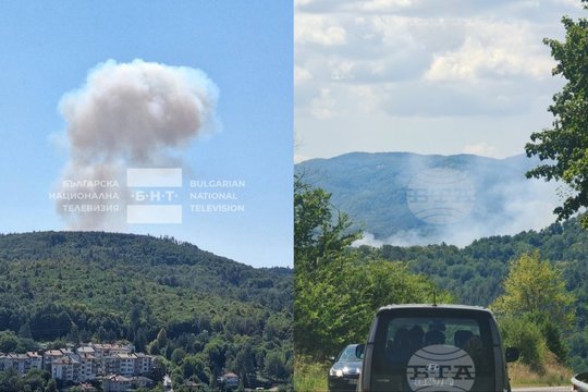 Sprogimo banga drebino net už 15 kilometrų: Bulgarijos šaudmenų gamykloje – liepsnos