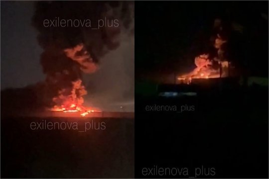Karas Ukrainoje. Galingi sprogimai, milžiniškas gaisras ir evakuacija: Rusijoje liepsnoja vienas didžiausių „Wildberries“ sandėlių