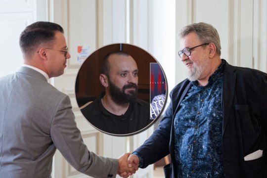 Kultūros ministras susistiko su Juozo Miltinio teatro vadovybe: „Vyksta derybos su Tadu Gryn“