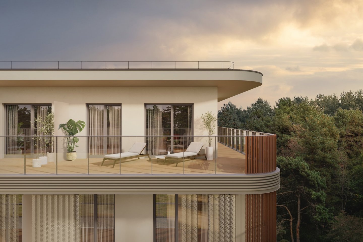 Palangoje statomas naujas poilsio apartamentų kompleksas „Samanų takais“.<br> „Eriado“ nuotr.