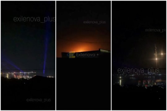 Karas Ukrainoje. Masinė ataka Rusijos mieste: po virtinės smūgių – gaisrai, dūmai ir stiprus degėsių kvapas