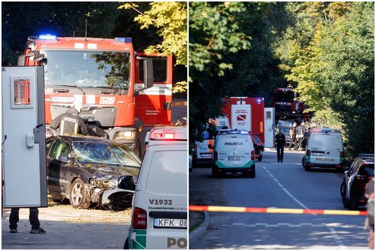 Į tvenkinį Vilniuje įkritusio automobilio vairuotoja neišgyveno