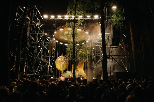 Aštuntasis festivalis „Šaknys“ – 3 tonos invazinių augalų virto magiška scenografija