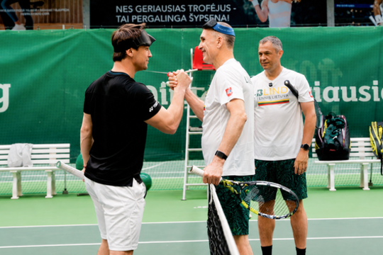 Aklųjų tenisą išbandęs Ričardas Berankis: „Tam tikrais momentais tai sunku suvokti protu“
