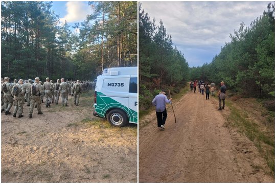 Keturias paras miškuose greta Kazlų Rūdos ieškota moteris rasta gyva