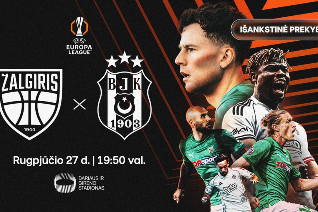 „Kauno Žalgiris“ jau parduoda bilietus į UEFA Europos lygos atrankos mačą su „Besiktas“