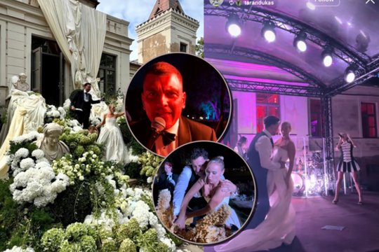 Pasakiškame Kraštų dvare verslininkas Mindaugas Vanagas vedė savo išrinktąją: garsius svečius linksmino Jessica Shy, R. Mackevičius