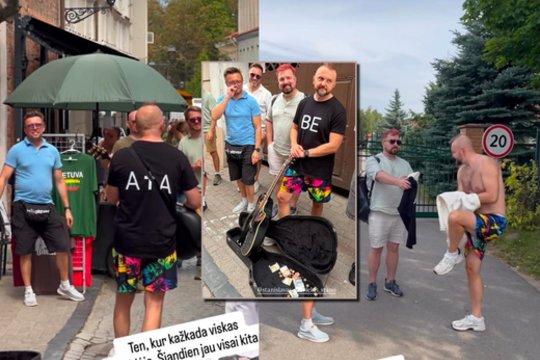 Garsūs bičiuliai Stanislavui Stavickiui-Stano surengė bernvakarį
