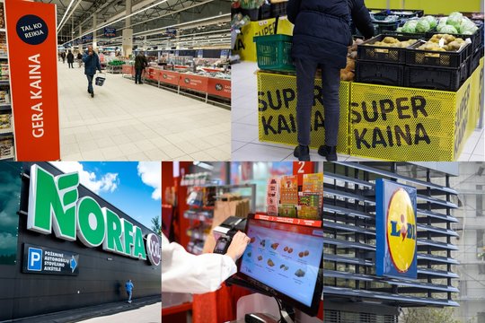 „Maximos“ pradėtas kainų mažinimo vajus verčia konkurentus sunerimti: kaip elgiasi kiti prekybos tinklai?