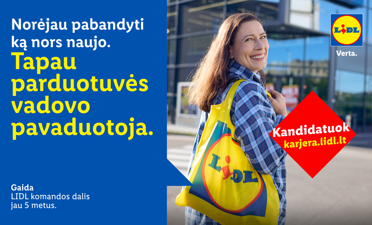 Startuoja nauja „Lidl“ kampanija „Netikėtai sukurta karjera“.