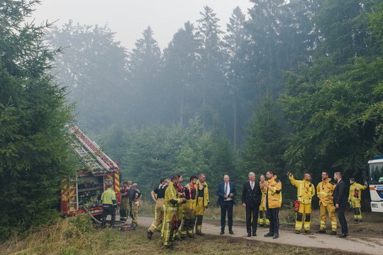 Kovoti su vienu didžiausių gaisrų Belgijos istorijoje padėjo dulksna