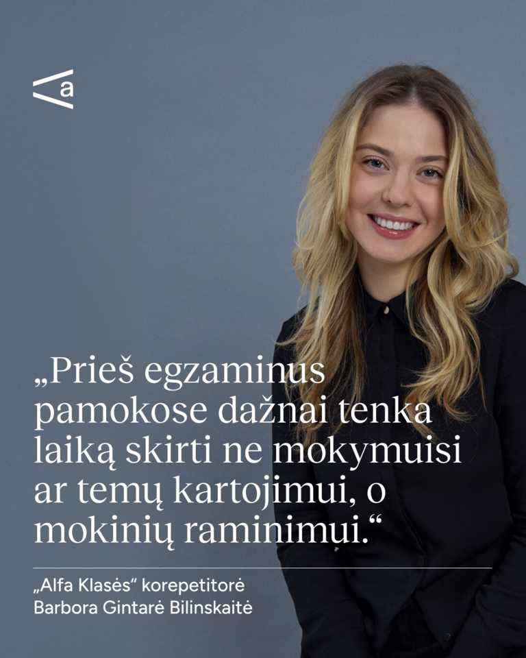 „Alfa Klasės“ korepetitorė Barbora Gintarė Bilinskaitė.