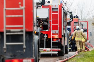 Per gaisrą Alytuje nukentėjo vyras