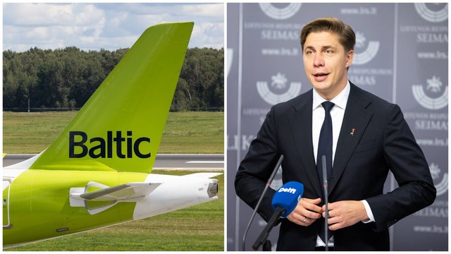 Lietuva svarstytų tapti „airBaltic“ dalininke: M. Sinkevičius atsakė, nuo ko tai priklausytų