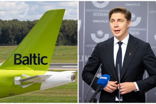 Lietuva svarstytų tapti „airBaltic“ dalininke: M. Sinkevičius atsakė, nuo ko tai priklausytų