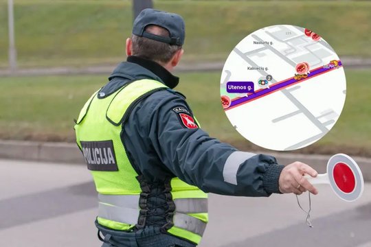 Žaliakalnyje – dviejų automobilių avarija: eismą reguliuoja policija