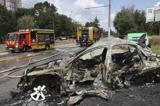 Po masinės rusų atakos – V. Zelenskio prašymas partneriams