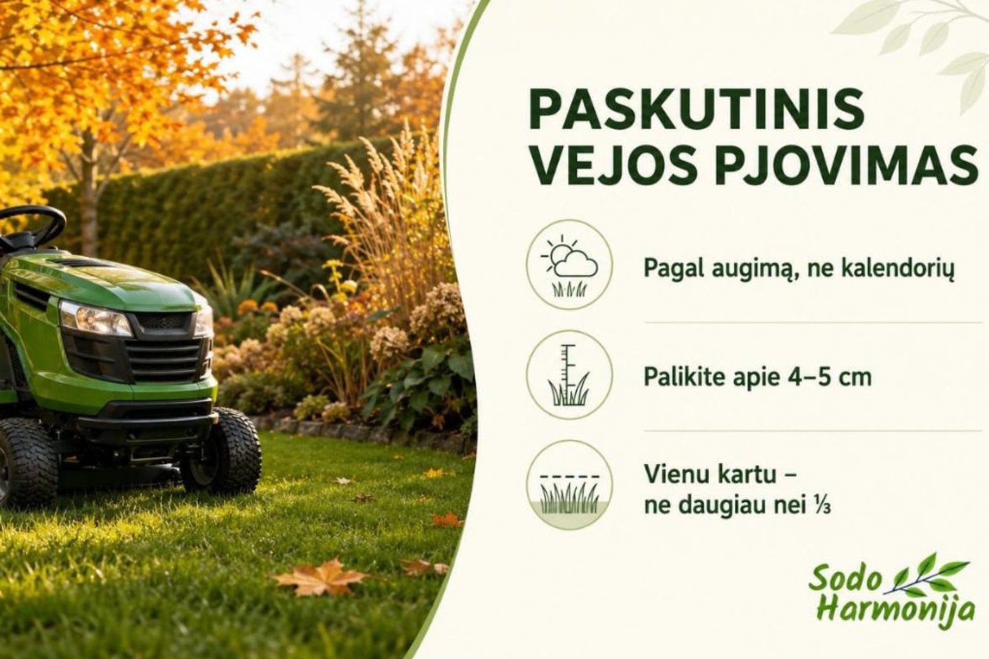  Sodo traktoriukas.