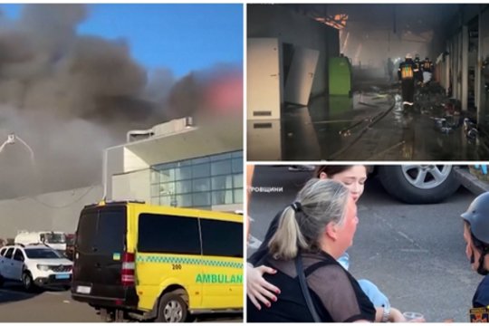 Koviniais dronais atakuotas Kryvyj Riho prekybos centras: žuvo 14 žmonių