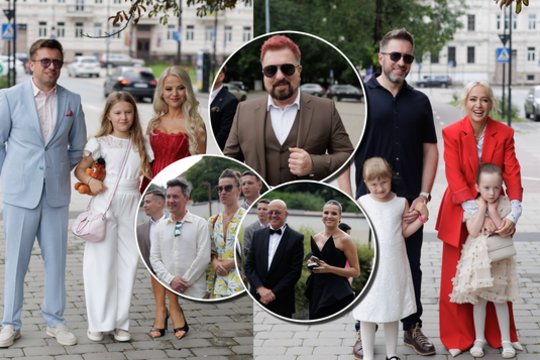 Sostinės širdyje prasidėjo Stanislavo Stavickio-Stano ir jo mylimosios vestuvės: plūdo žinomi svečiai