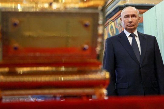 Karas Ukrainoje. Iš V. Putino – skambūs pareiškimai: „Rusija susigrąžins vis daugiau ir daugiau teritorijų“