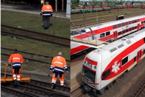 Po audros – skubi žinia keliaujantiems traukiniais