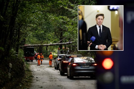 Dėl ypač galingos audros padarinių – skubi M. Sinkevičiaus žinia