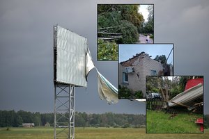 Lietuvą talžė uraganinis vėjas: skelbia, kur smogė stipriausiai
