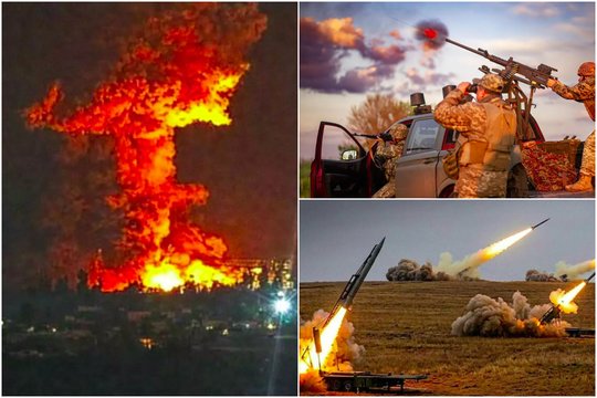 Karas Ukrainoje. Naktį Rusijoje – panika ir liepsnos: Ukraina smogė trims svarbiems objektams